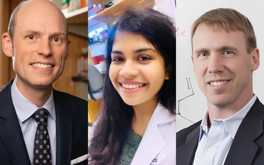 Three researchers smile for headshots.